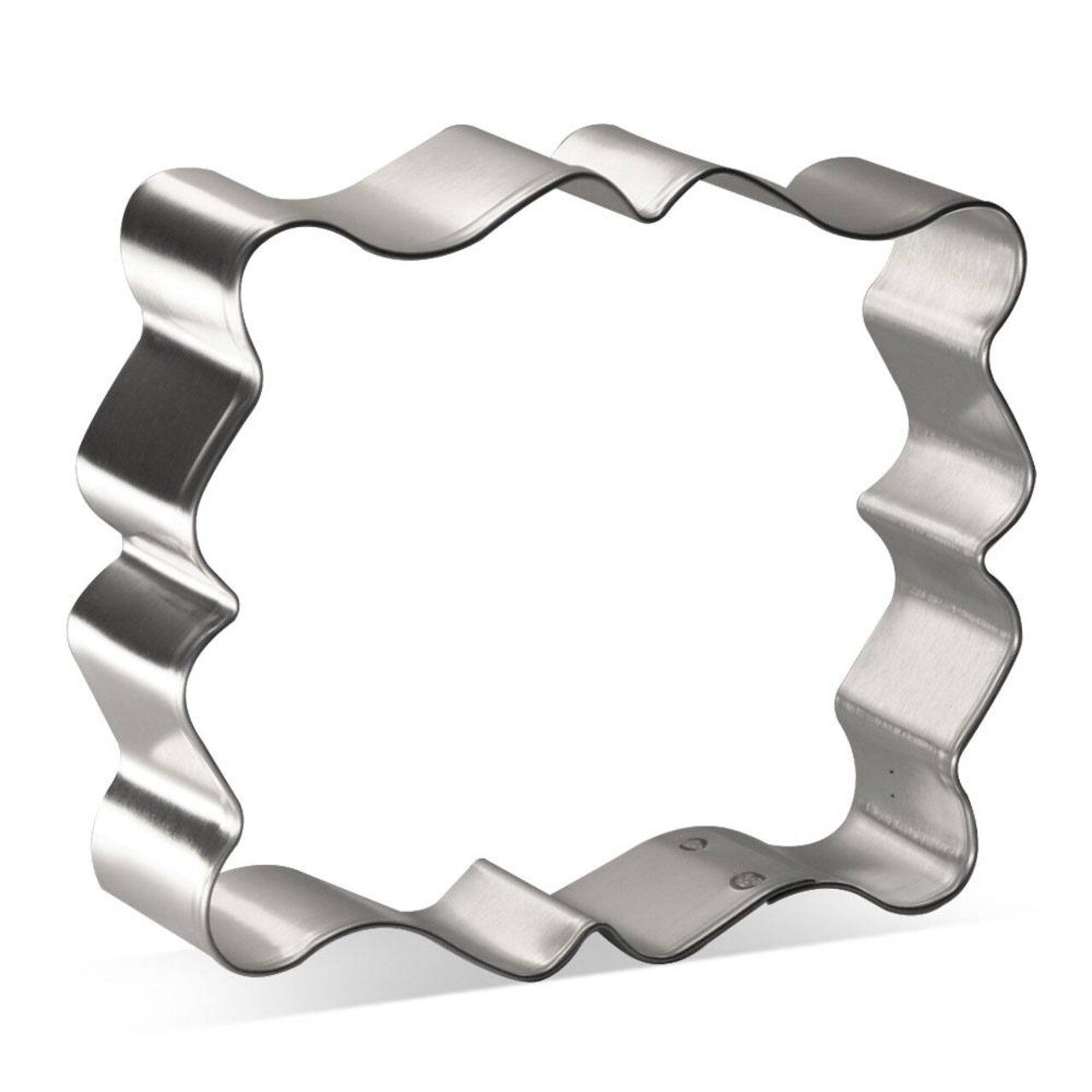 Fancy Rectangle Plaque Cookie Cutter 4 in B1572, CookieCutter.com, Tin Plated Steel, Handmade in the USA